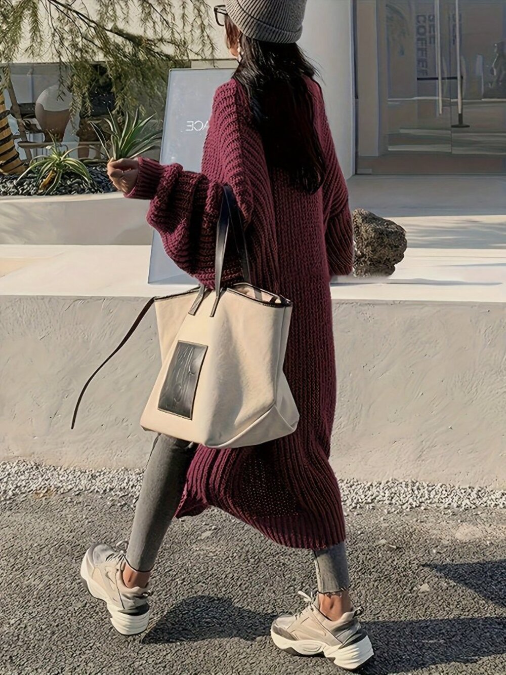 Redwood Casual Women's Knit Long Cardigan Sweater - Picture 2 of 4